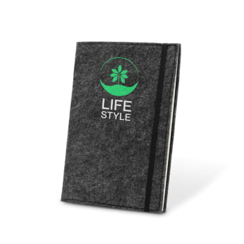 Caderno Personalizado Feltro Sustentável SP93636 Brindes Personalizados