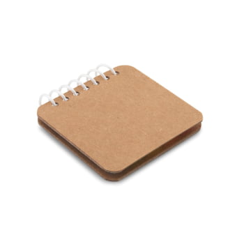 Caderno Personalizado Kraft 6 Blocos Adesivados SP93718 Brinde Personalizado