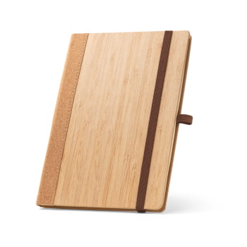 Caderno Personalizado Moleskine Capa Bambu Sustentável MSP93281 Brinde Personalizado