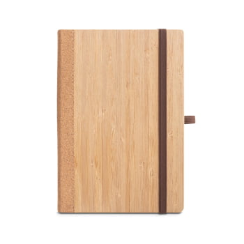 Caderno Personalizado Moleskine Capa Bambu Sustentável MSP93281 Brinde Personalizado