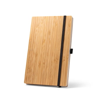 Caderno Personalizado Moleskine Capa Bambu Sustentável MSP93582 Brinde Personalizado