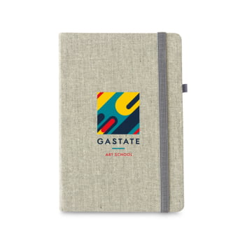 Caderno Personalizado Moleskine Capa Dura Poliéster 96 Folhas MSP93725 Brinde Personalizado