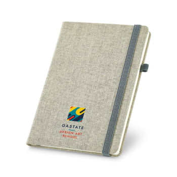 Caderno Personalizado Moleskine Capa Dura Poliéster 96 Folhas MSP93725 Brinde Personalizado