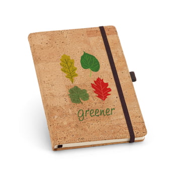 Caderno Personalizado Moleskine Cortiça Sustentável MSP93730 Brindes Personalizados