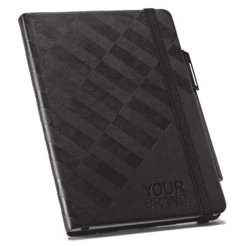 Caderno Personalizado Moleskine Couro Sintético 128 Folhas MSP93596 Brinde Personalizado
