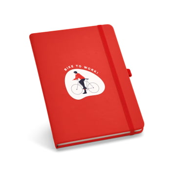 Caderno Personalizado Moleskine Couro Sintético 80 Folhas MSP93723 Brindes Personalizados