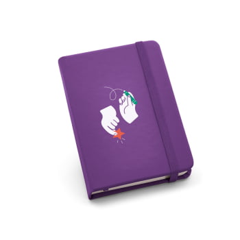 Caderno Personalizado Moleskine Couro Sintético MSP93425 Brinde Personalizado