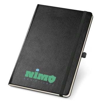 Caderno Personalizado Moleskine Couro Sintético MSP93595 Brindes Personalizados