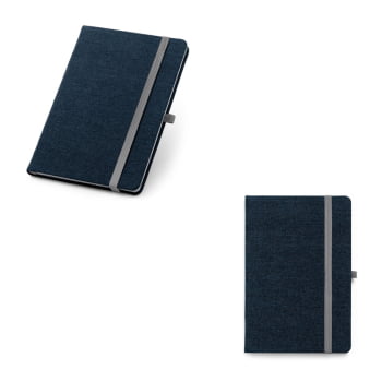 Caderno Personalizado Moleskine Tecido tipo Jeans MSP93594 Brindes Personalizados