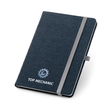 Caderno Personalizado Moleskine Tecido tipo Jeans MSP93594 Brindes Personalizados