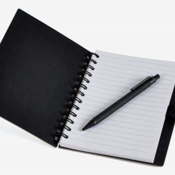 Caderno Personalizado Papelão com Caneta Sustentável SMLE-33500 Brinde Personalizado