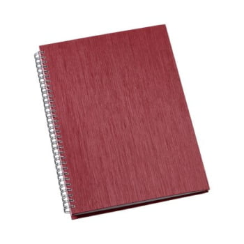 Caderno Personalizado Percalux Vermelho LU305L Brinde Personalizado