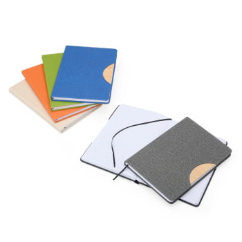 Caderno Personalizado Tipo Moleskine com Suporte Celular X06101 Brinde Personalizado
