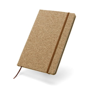Caderno Personalizado Tipo Moleskine Cortiça X18747 Brinde Personalizado