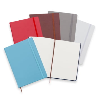 Caderno Personalizado Tipo Moleskine Couro Sintético X03005 Brindes Personalizados