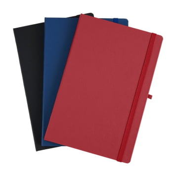 Caderno Personalizado Tipo Moleskine Couro Sintético X14728P Brindes Personalizados