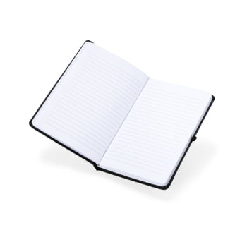 Caderno Personalizado Tipo Moleskine Couro Sintético X14885 Brinde Personalizado