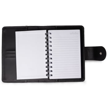 Caderno Personalizado Tipo Moleskine Couro Sintético X15063 Brindes Personalizados