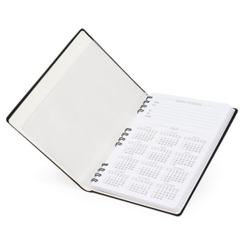 Caderno Personalizado Tipo Moleskine Couro Sintético X15156 Brinde Personalizado