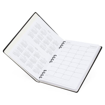 Caderno Personalizado Tipo Moleskine Couro Sintético X15156 Brinde Personalizado