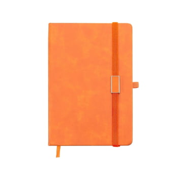 Caderno Personalizado Tipo Moleskine Emborrachado X03002B Brinde Personalizado