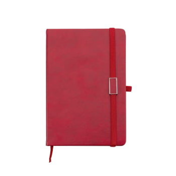 Caderno Personalizado Tipo Moleskine Emborrachado X03002B Brinde Personalizado