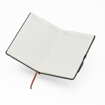 Caderno Personalizado Tipo Moleskine Emborrachado X03002B Brinde Personalizado