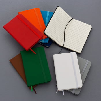 Caderno Personalizado Tipo Moleskine Emborrachado X03009 Brindes Personalizados