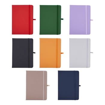 Caderno Personalizado Tipo Moleskine Emborrachado X05067 Brinde Personalizado