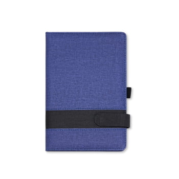 Caderno Personalizado Tipo Moleskine Linho Porta Caneta X06102 Brinde Personalizado