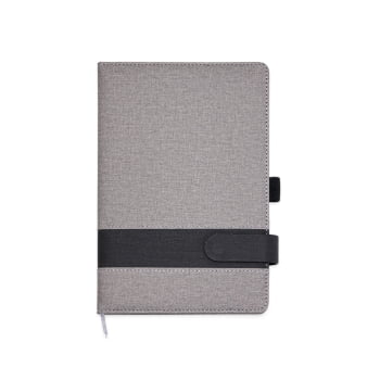 Caderno Personalizado Tipo Moleskine Linho Porta Caneta X06102 Brinde Personalizado