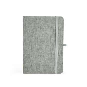 Caderno Personalizado Tipo Moleskine Linho Porta Caneta X06104 Brindes Personalizados