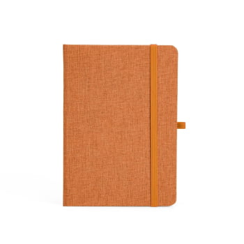 Caderno Personalizado Tipo Moleskine Linho Porta Caneta X06104 Brindes Personalizados