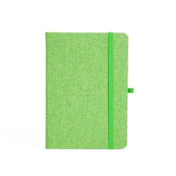 Caderno Personalizado Tipo Moleskine Linho Porta Caneta X06104 Brindes Personalizados