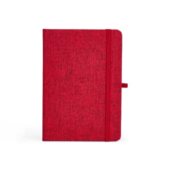 Caderno Personalizado Tipo Moleskine Linho Porta Caneta X06104 Brindes Personalizados