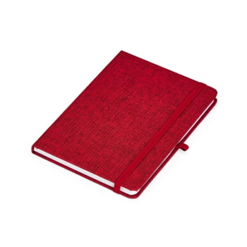 Caderno Personalizado Tipo Moleskine Linho Porta Caneta X06104 Brindes Personalizados