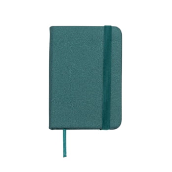 Caderno Personalizado Tipo Moleskine Sintética Brilhante X03024 Brinde Personalizado