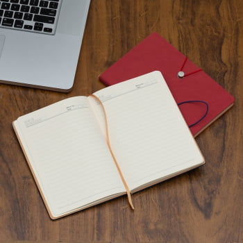 Caderno Personalizado Tipo Moleskine Sintético X18519 Brindes Personalizados