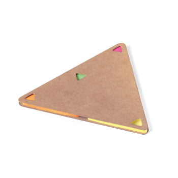 Caderno Personalizado Triangular 4 Blocos Adesivados SP93794 Brindes Personalizados