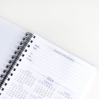Caderno Personalizado Wire-O Branco SMLE-30600 Brindes Personalizados