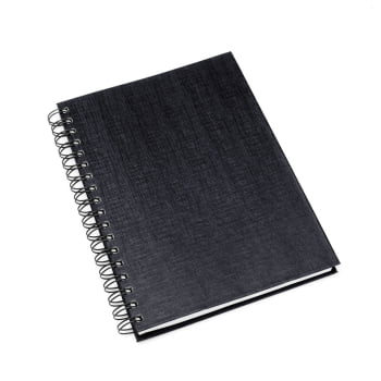 Caderno Personalizado Wire-O Preto SMLE-30601 Brinde Personalizado