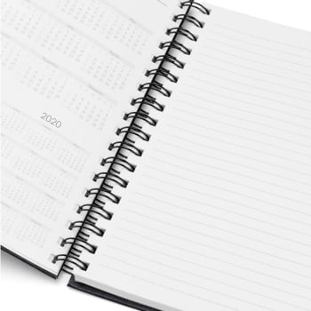 Caderno Personalizado Wire-O Preto SMLE-30601 Brinde Personalizado