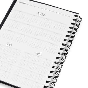 Caderno Personalizado Wire-O Preto SMLE-30601 Brinde Personalizado