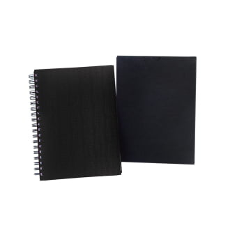 Caderno Personalizado Wire-O Preto SMLE-30601 Brinde Personalizado