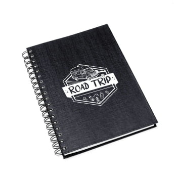 Caderno Personalizado Wire-O Preto SMLE-30601 Brinde Personalizado