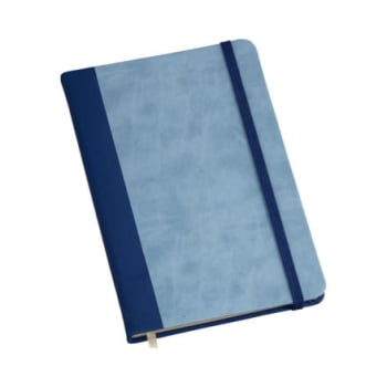 Moleskine Personalizado Couro Sintético Azul Sem Pauta LULG3730 Brindes Personalizados Moleskine Personalizado Couro Sintético Azul Sem Pauta LULG3730 Brindes Personalizados
