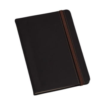 Moleskine Personalizado Couro Sintético Marrom Com Pauta LULG3726 Brindes Personalizados Moleskine Personalizado Couro Sintético Marrom Com Pauta LULG3726 Brindes Personalizados