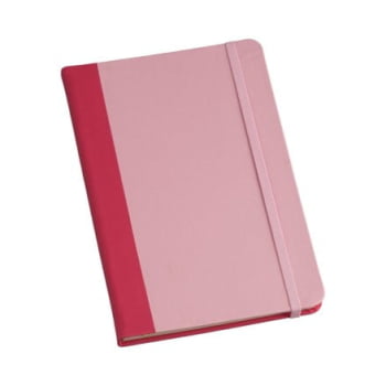 Moleskine Personalizado Couro Sintético Pink Com Pauta LULG3738 Brindes Personalizados Moleskine Personalizado Couro Sintético Pink Com Pauta LULG3738 Brindes Personalizados