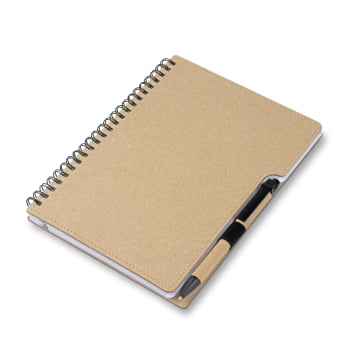 Caderno Personalizado Papelão Sustentável ASICAD012 Brindes Personalizados