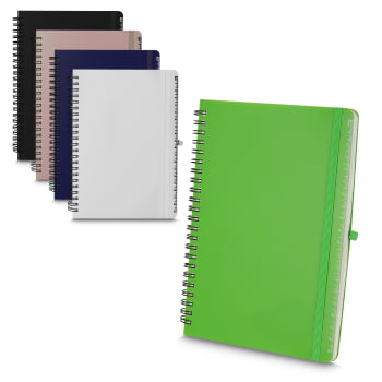 Caderno Personalizado Poliuretano ASICAD004E Brinde Personalizado